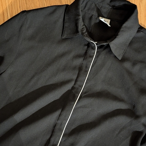 Tristan Elegant Black Shirt Dress - Picture 5 of 6